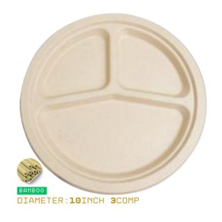 Eco-Friendly Divided Plate for Full Meals