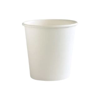 Eco-Friendly Single Wall White Coffee Cups for Hot and Cold Beverages.