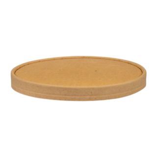 Leakproof Lid for Hot and Cold Foods - Kraft Bleached Board with PLA Coating