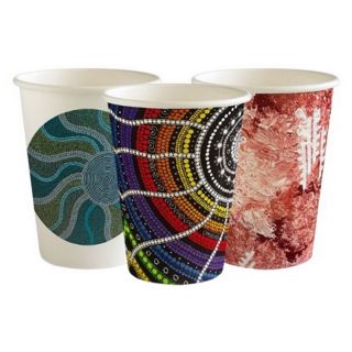 Eco-Friendly Coffee Cup with Aboriginal Art