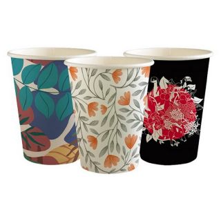 12oz Sustainable Hot Cup with Aboriginal Art