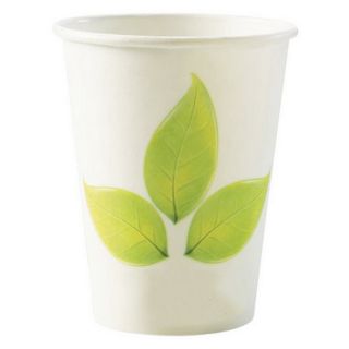 Eco-Friendly 12oz Beverage Cup in Natural Leaf Design