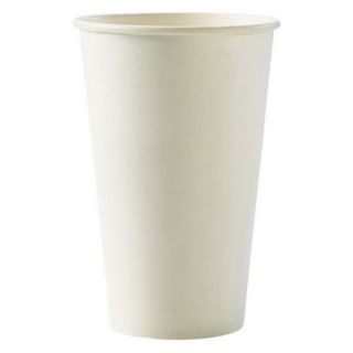 16oz Eco-Friendly Single Wall White Cup