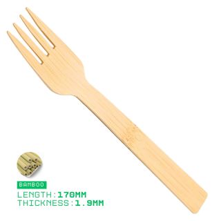 Plastic-Free Bamboo Fork for Catering and Events