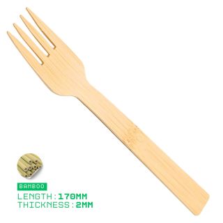 Compostable and Plastic-Free Fork for Takeaways