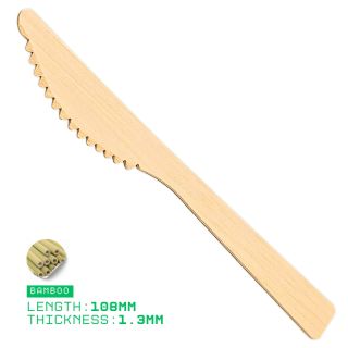 Biodegradable Bamboo Knife for Takeaway and Events