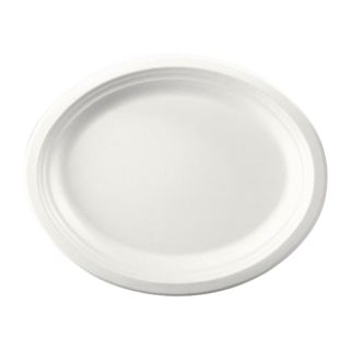 Eco-Friendly Oval Plate for Hot and Cold Foods