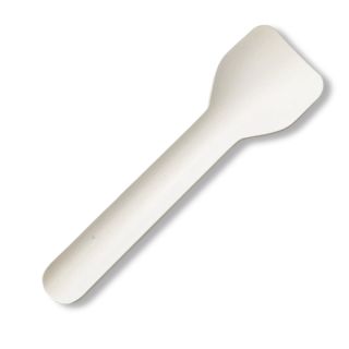 Eco-Friendly Biodegradable Kraft Paper Ice Cream Spoon