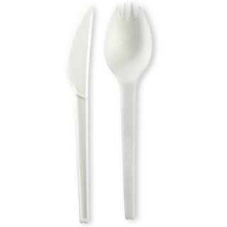 Eco-Friendly Biodegradable Kraft Paper Knife and Spork