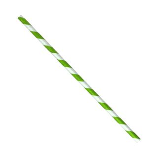 Eco-Friendly White Paper Straws for Smoothies and Cocktails.