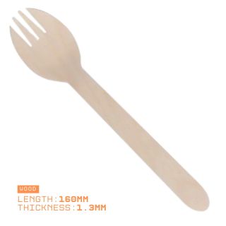 Eco-Friendly Spork for Takeaway and Catering